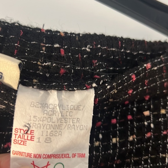 Appleseed black mulit colored tweed pencil skirt size 18 plus size work wear - Picture 15 of 16